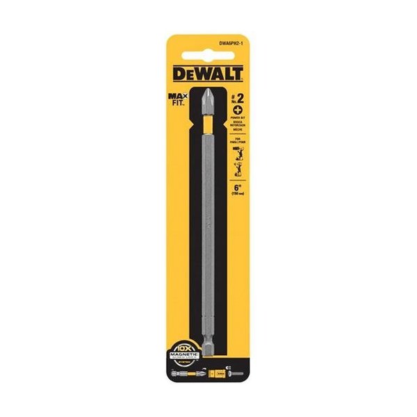 Dewalt Dewalt 2896496 Phillips No.2 x 6 in. Power Bit S2 Tool Steel with 0.25 in. Hex Shank 2896496